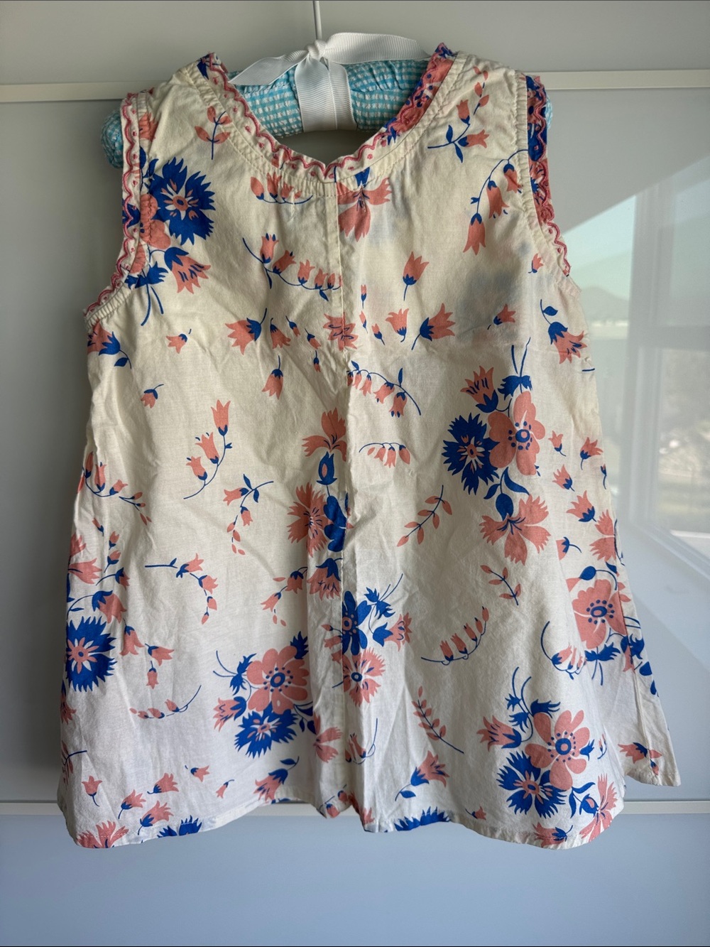 Bonjour diary Floral Two-Piece Set in Cream with Pink & Blue Flowers size8y - Picture 3 of 7